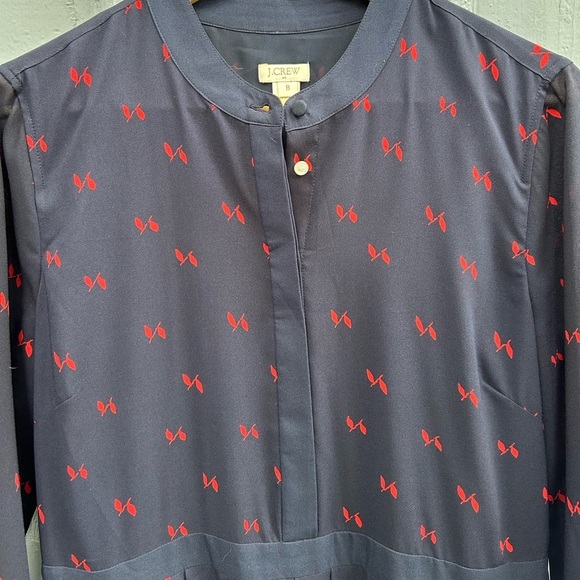 J Crew Pleat Detail Dress, Size 8 - Picture 5 of 11